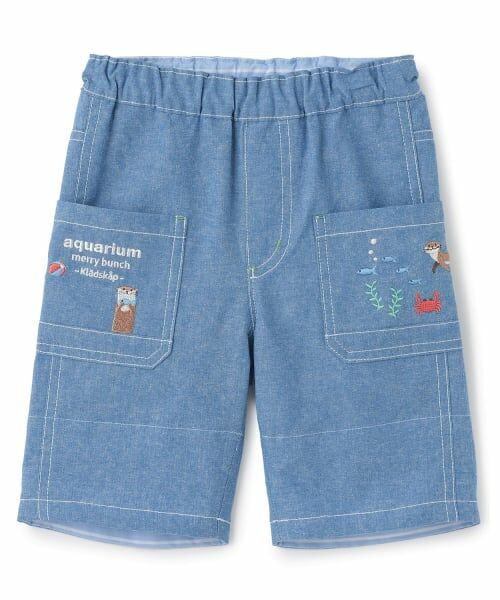 kladskap / クレードスコープ ショート・ハーフ・半端丈パンツ | 水族館刺しゅう5分丈パンツ | 詳細12