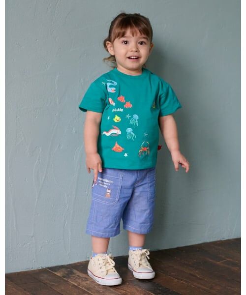 kladskap / クレードスコープ ショート・ハーフ・半端丈パンツ | 水族館刺しゅう5分丈パンツ | 詳細15