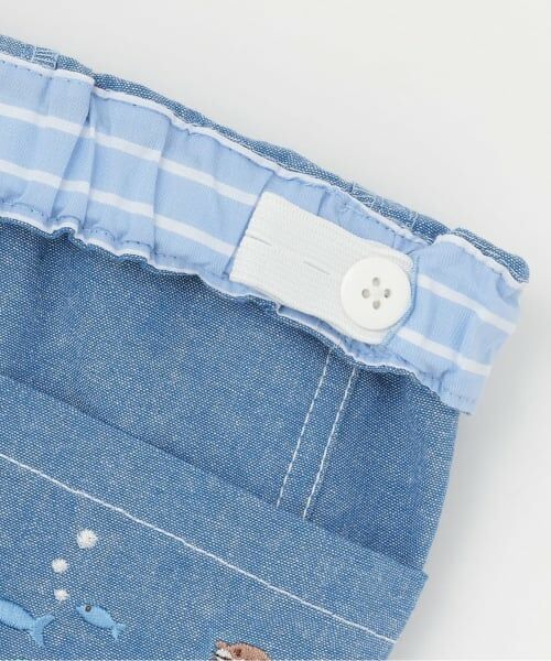 kladskap / クレードスコープ ショート・ハーフ・半端丈パンツ | 水族館刺しゅう5分丈パンツ | 詳細3