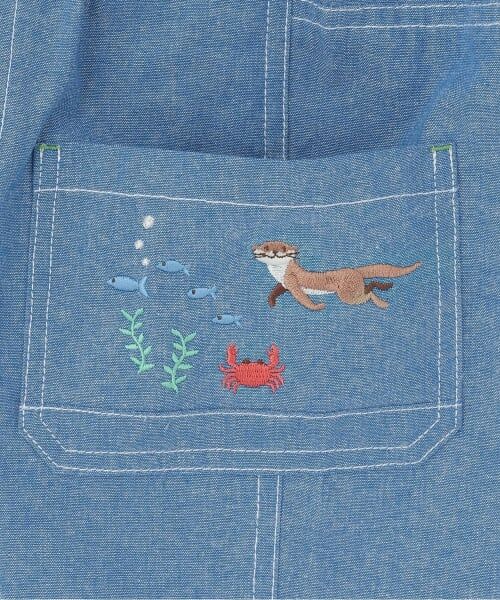 kladskap / クレードスコープ ショート・ハーフ・半端丈パンツ | 水族館刺しゅう5分丈パンツ | 詳細5