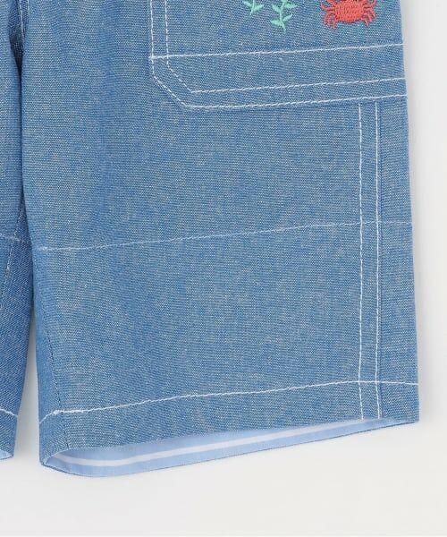 kladskap / クレードスコープ ショート・ハーフ・半端丈パンツ | 水族館刺しゅう5分丈パンツ | 詳細6