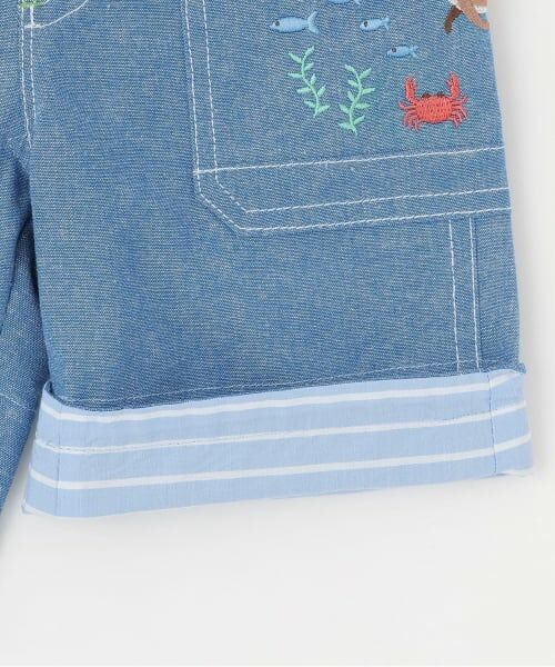 kladskap / クレードスコープ ショート・ハーフ・半端丈パンツ | 水族館刺しゅう5分丈パンツ | 詳細7