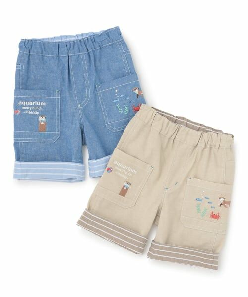 kladskap / クレードスコープ ショート・ハーフ・半端丈パンツ | 水族館刺しゅう5分丈パンツ | 詳細9