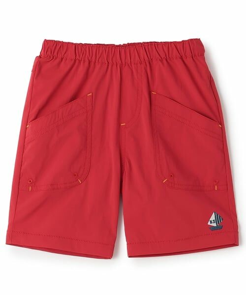 kladskap / クレードスコープ ショート・ハーフ・半端丈パンツ | ヨットワンポイント5分丈パンツ（赤）