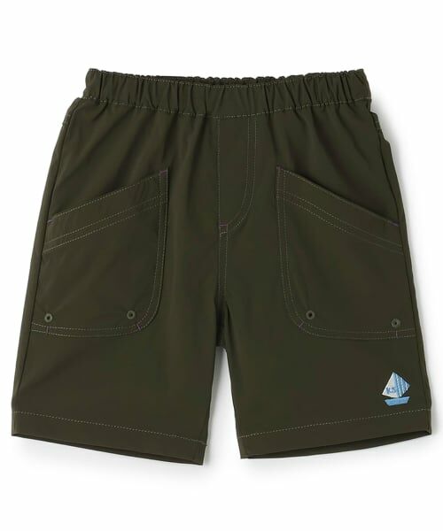 kladskap / クレードスコープ ショート・ハーフ・半端丈パンツ | ヨットワンポイント5分丈パンツ（チャコール）