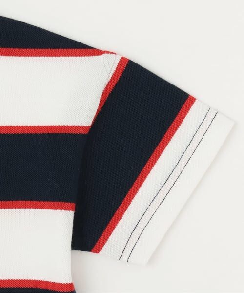kladskap / クレードスコープ ポロシャツ | オオカミワンポイントボーダー半袖ポロシャツ | 詳細5