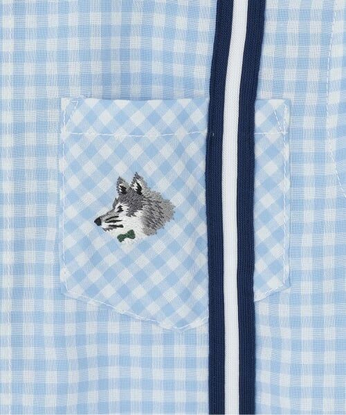 kladskap / クレードスコープ シャツ・ブラウス | サスペンダー風チェック半袖ボタンダウンシャツ | 詳細4