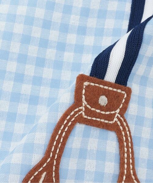 kladskap / クレードスコープ シャツ・ブラウス | サスペンダー風チェック半袖ボタンダウンシャツ | 詳細6
