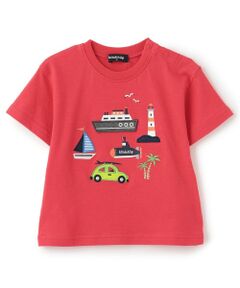 kladskap / クレードスコープ Tシャツ | 乗り物アップリケ半袖Tシャツ