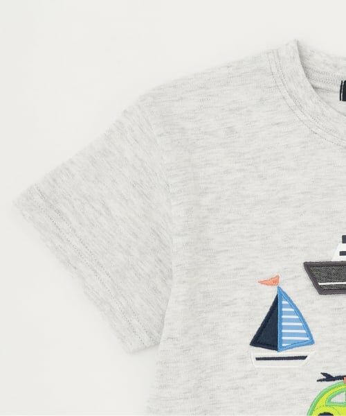 kladskap / クレードスコープ Tシャツ | 乗り物アップリケ半袖Tシャツ | 詳細3