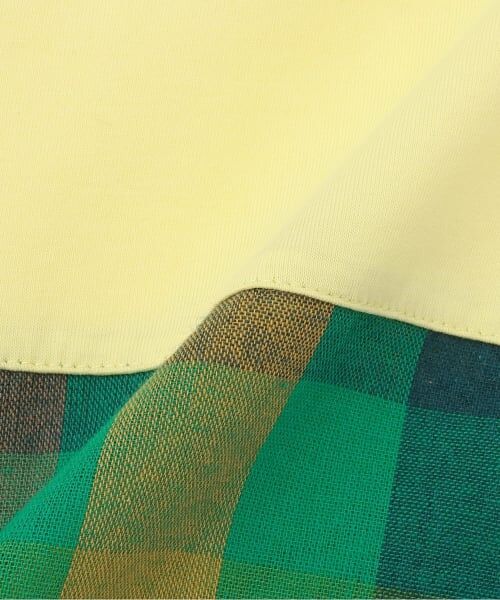 kladskap / クレードスコープ Tシャツ | 後ろ切替チェック電車アップリケ半袖Tシャツ | 詳細7