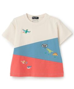 kladskap / クレードスコープ Tシャツ | 太古の生き物切替半袖Tシャツ