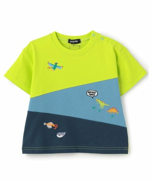 kladskap / クレードスコープ Tシャツ | 太古の生き物切替半袖Tシャツ | 詳細16