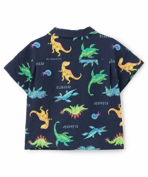 kladskap / クレードスコープ シャツ・ブラウス | 恐竜総柄半袖開衿シャツ | 詳細1
