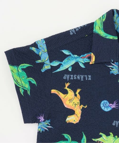 kladskap / クレードスコープ シャツ・ブラウス | 恐竜総柄半袖開衿シャツ | 詳細3