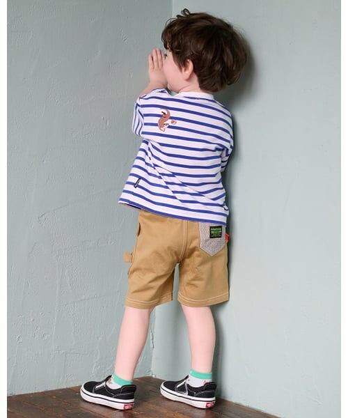 kladskap / クレードスコープ Tシャツ | カワウソ刺しゅうボーダー半袖Tシャツ | 詳細17