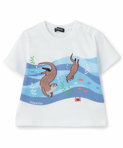 kladskap / クレードスコープ Tシャツ | カワウソ半袖Tシャツ（白）