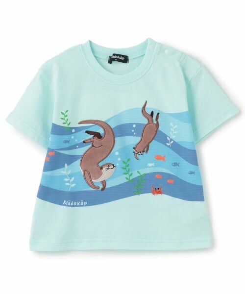 kladskap / クレードスコープ Tシャツ | カワウソ半袖Tシャツ（サックス）