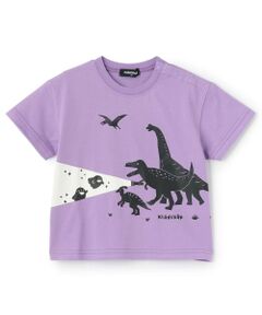 kladskap / クレードスコープ Tシャツ | 蓄光恐竜シルエット半袖Tシャツ
