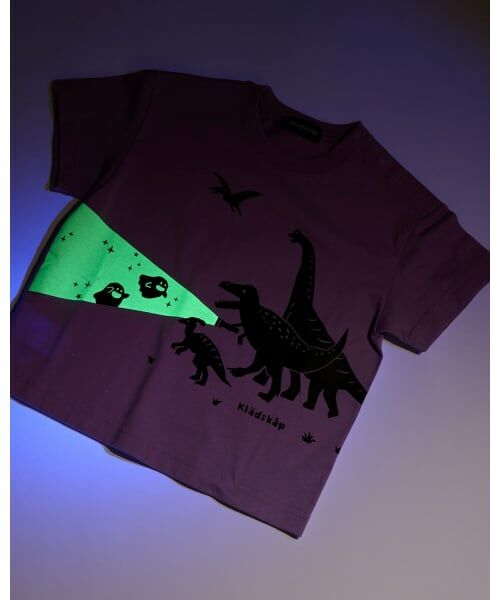 kladskap / クレードスコープ Tシャツ | 蓄光恐竜シルエット半袖Tシャツ【接触冷感・吸水速乾】 | 詳細17