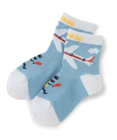 kladskap / クレードスコープ ソックス | 飛行機と恐竜ショートソックス