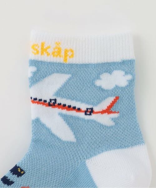 kladskap / クレードスコープ ソックス | 飛行機と恐竜ショートソックス | 詳細1