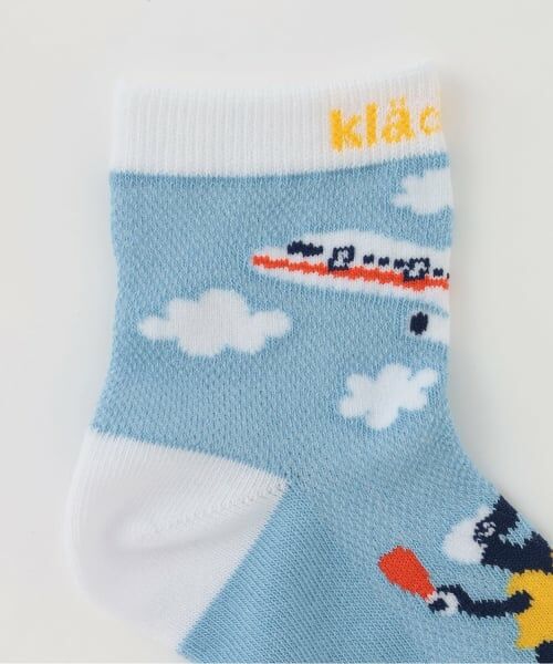 kladskap / クレードスコープ ソックス | 飛行機と恐竜ショートソックス | 詳細2