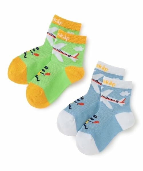 kladskap / クレードスコープ ソックス | 飛行機と恐竜ショートソックス | 詳細6