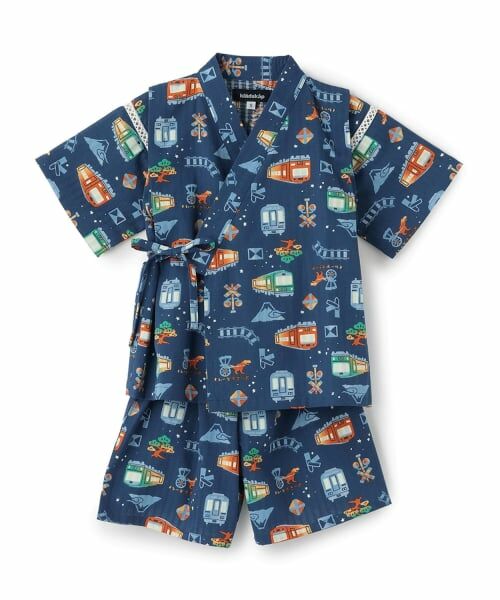 kladskap / クレードスコープ 着物・浴衣・小物類 | 電車柄甚平(紺)