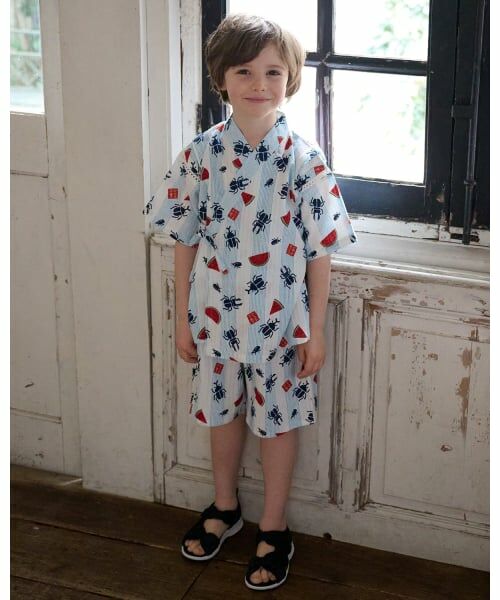 kladskap / クレードスコープ 着物・浴衣・小物類 | 昆虫柄甚平(オフ ホワイト)