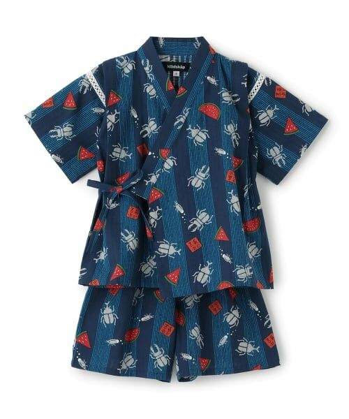 kladskap / クレードスコープ 着物・浴衣・小物類 | 昆虫柄甚平(紺)