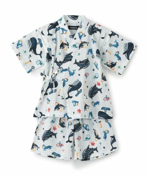 kladskap / クレードスコープ 着物・浴衣・小物類 | 水族館柄甚平（オフ ホワイト）