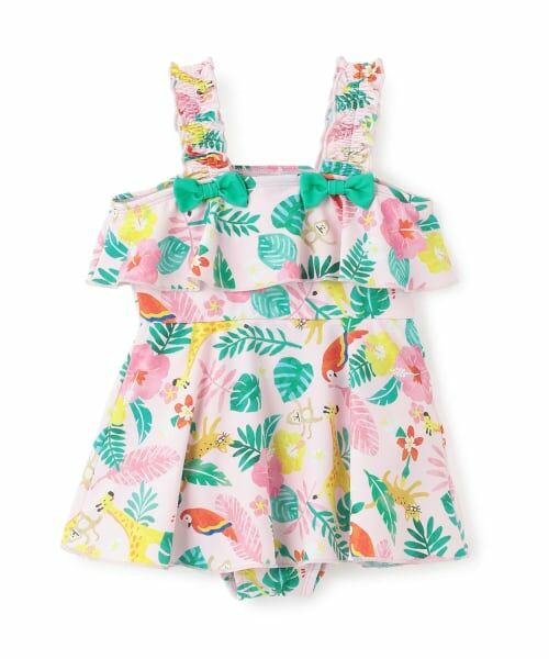 kladskap / クレードスコープ 水着・スイムグッズ | トロピカル柄ワンピース水着（ピンク）