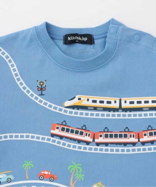 kladskap / クレードスコープ Tシャツ | 【人気商品再入荷】【直営店で取り扱い無し】海に行こう!乗り物プリント半袖Tシャツ | 詳細2