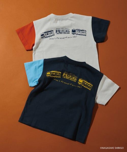kladskap / クレードスコープ Tシャツ | 正面電車クレイジーカラー半袖Tシャツ | 詳細13