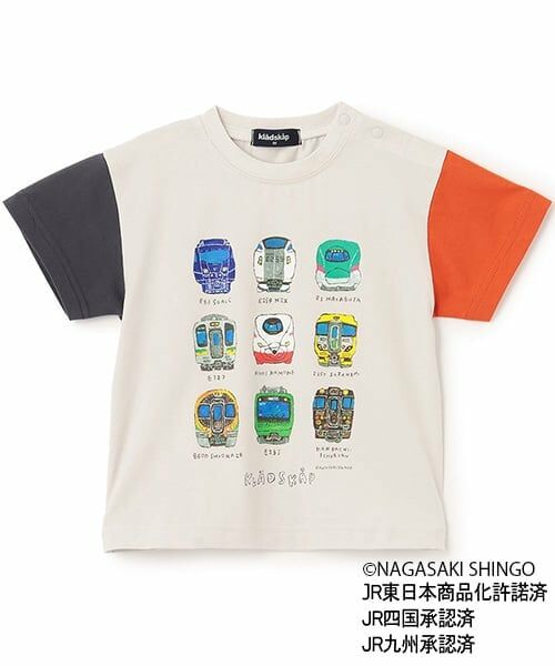 kladskap / クレードスコープ Tシャツ | 正面電車クレイジーカラー半袖Tシャツ | 詳細15
