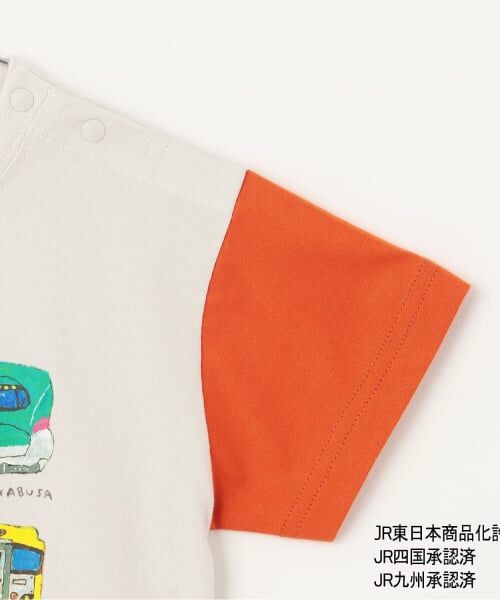 kladskap / クレードスコープ Tシャツ | 正面電車クレイジーカラー半袖Tシャツ | 詳細4
