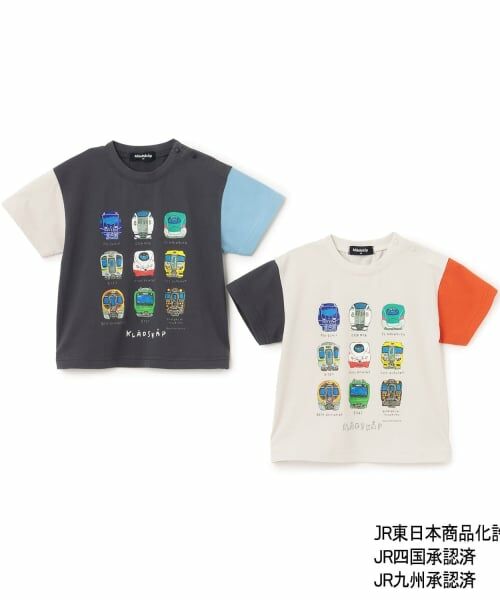 kladskap / クレードスコープ Tシャツ | 正面電車クレイジーカラー半袖Tシャツ | 詳細8