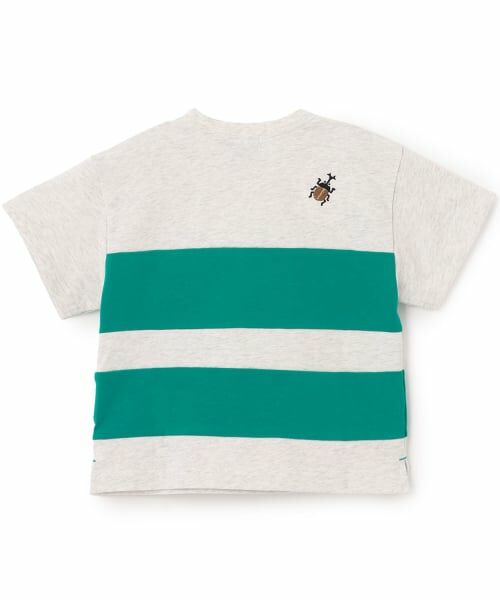 kladskap / クレードスコープ Tシャツ | 昆虫刺しゅう切替半袖Tシャツ | 詳細1