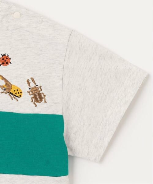 kladskap / クレードスコープ Tシャツ | 昆虫刺しゅう切替半袖Tシャツ | 詳細18
