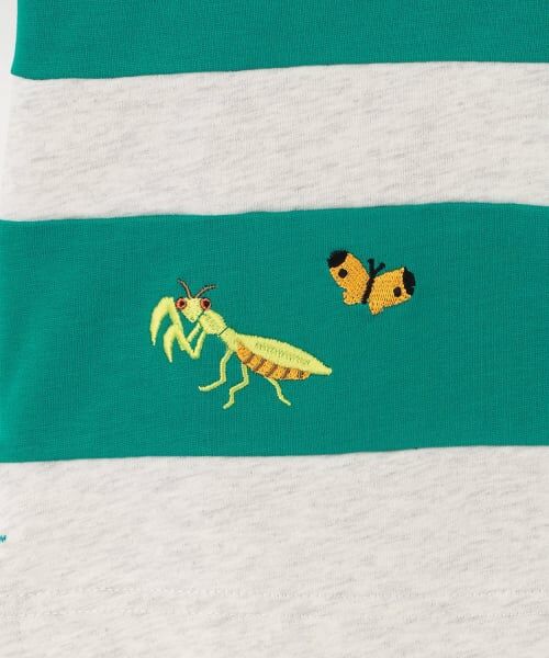 kladskap / クレードスコープ Tシャツ | 昆虫刺しゅう切替半袖Tシャツ | 詳細6
