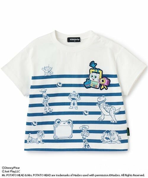 kladskap / クレードスコープ Tシャツ | 【Disney&Pixar】TOY STORY 5/ボーダー半袖Tシャツ（紺）