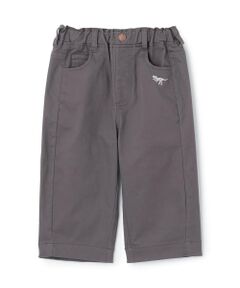 kladskap / クレードスコープ その他パンツ | 恐竜刺しゅうロング丈ワイドストレートパンツ