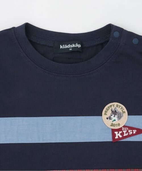 kladskap / クレードスコープ Tシャツ | トラッド異素材切替長袖Tシャツ | 詳細2