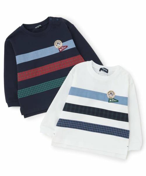 kladskap / クレードスコープ Tシャツ | トラッド異素材切替長袖Tシャツ | 詳細8