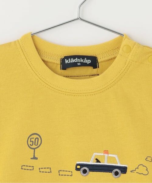 kladskap / クレードスコープ Tシャツ | 車アップリケ袖ボーダー長袖Tシャツ | 詳細2
