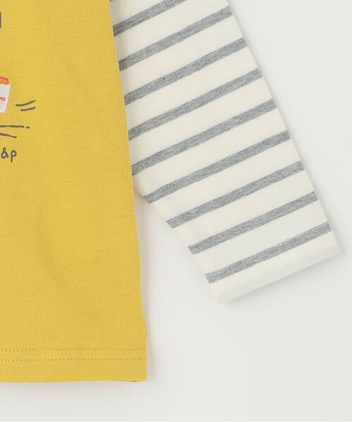 kladskap / クレードスコープ Tシャツ | 車アップリケ袖ボーダー長袖Tシャツ | 詳細5