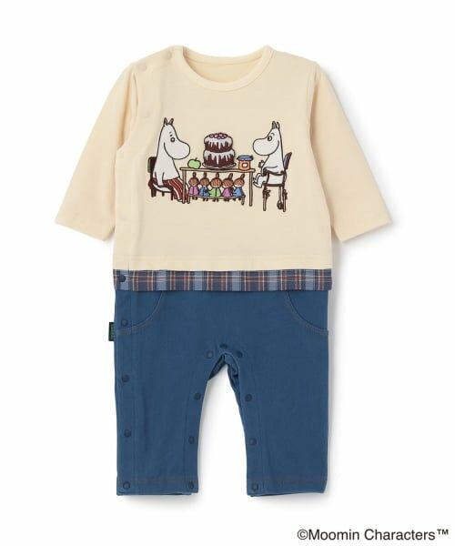 kladskap / クレードスコープ ロンパース | 【MOOMIN】楽しい食卓カバーオール（アイボリー）