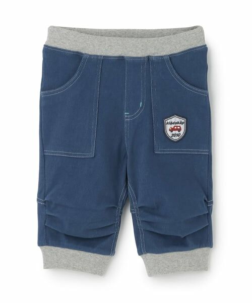 kladskap / クレードスコープ その他パンツ | 車6分丈裾リブパンツ(ブルー)