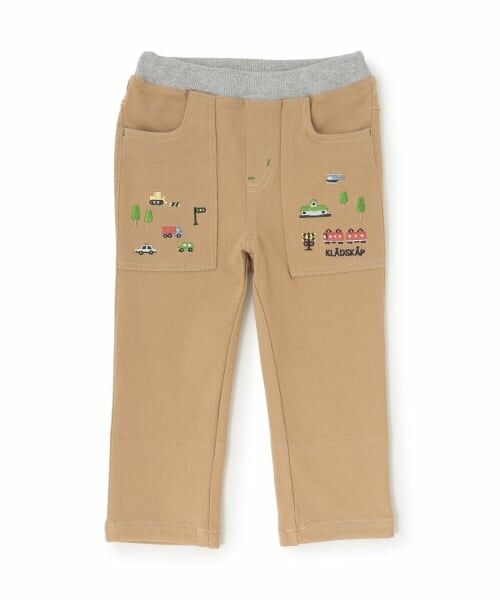 kladskap / クレードスコープ その他パンツ | 乗り物ロング丈ストレートパンツ(ベージュ)